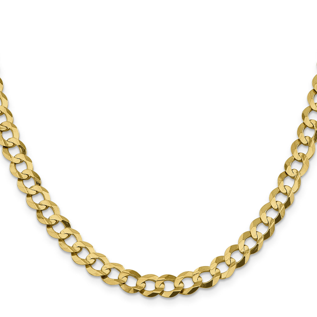 14k 8.3mm Lightweight Flat Cuban Chain-LCB210-22