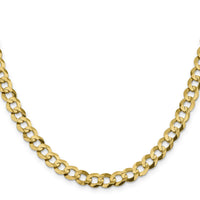 14k 8.3mm Lightweight Flat Cuban Chain-LCB210-22