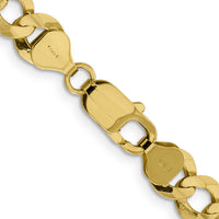 14k 8.3mm Lightweight Flat Cuban Chain-LCB210-22