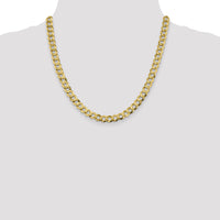 14k 8.3mm Lightweight Flat Cuban Chain-LCB210-20