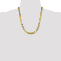 14k 8.3mm Lightweight Flat Cuban Chain-LCB210-22