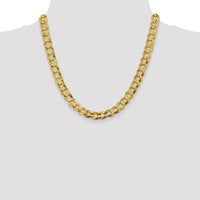 14k 9.4mm Lightweight Flat Cuban Chain-LCB250-20