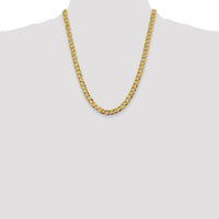 14k 9.4mm Lightweight Flat Cuban Chain-LCB250-22