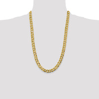14k 9.4mm Lightweight Flat Cuban Chain-LCB250-26
