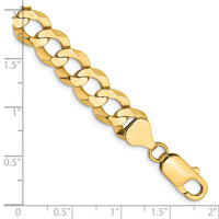 14k 9.4mm Lightweight Flat Cuban Chain-LCB250-8