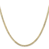 14k 3mm Open Concave Curb Chain-LCR080-16