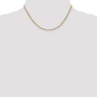 14k 3mm Open Concave Curb Chain-LCR080-16