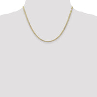 14k 3mm Open Concave Curb Chain-LCR080-18