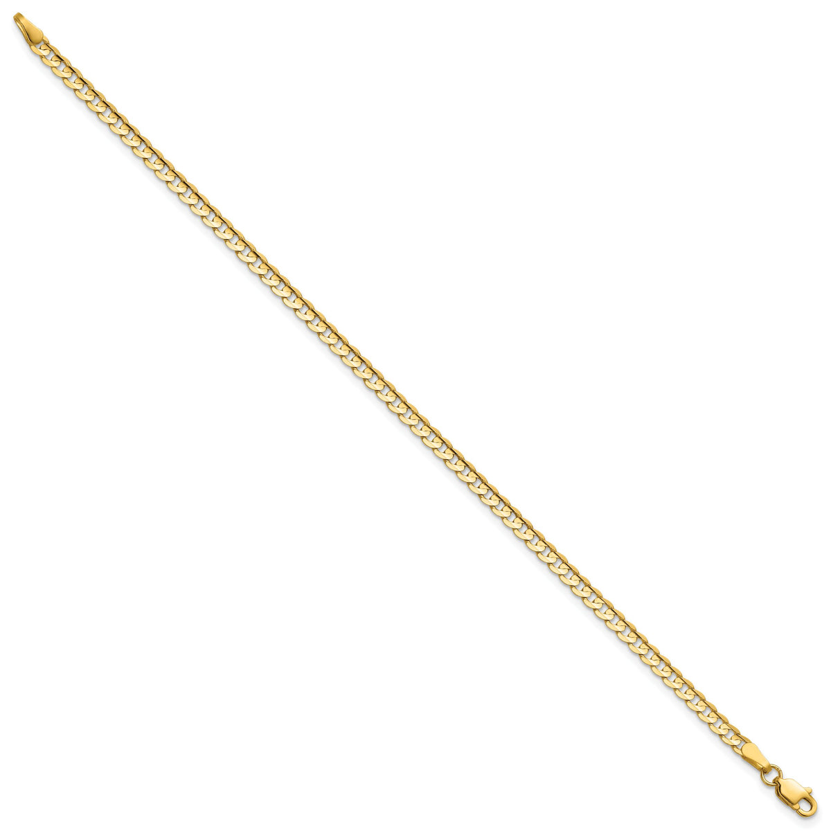 14k 3mm Open Concave Curb Chain-LCR080-7