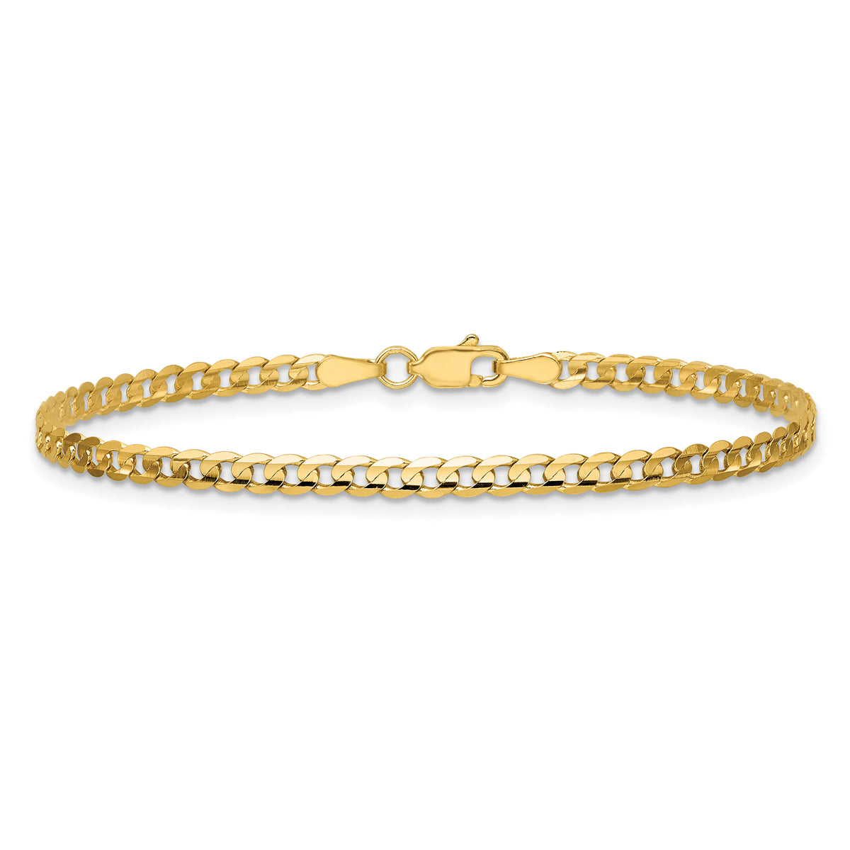 14k 3mm Open Concave Curb Chain-LCR080-9
