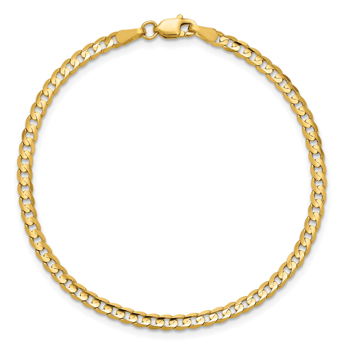 14k 3mm Open Concave Curb Chain-LCR080-8