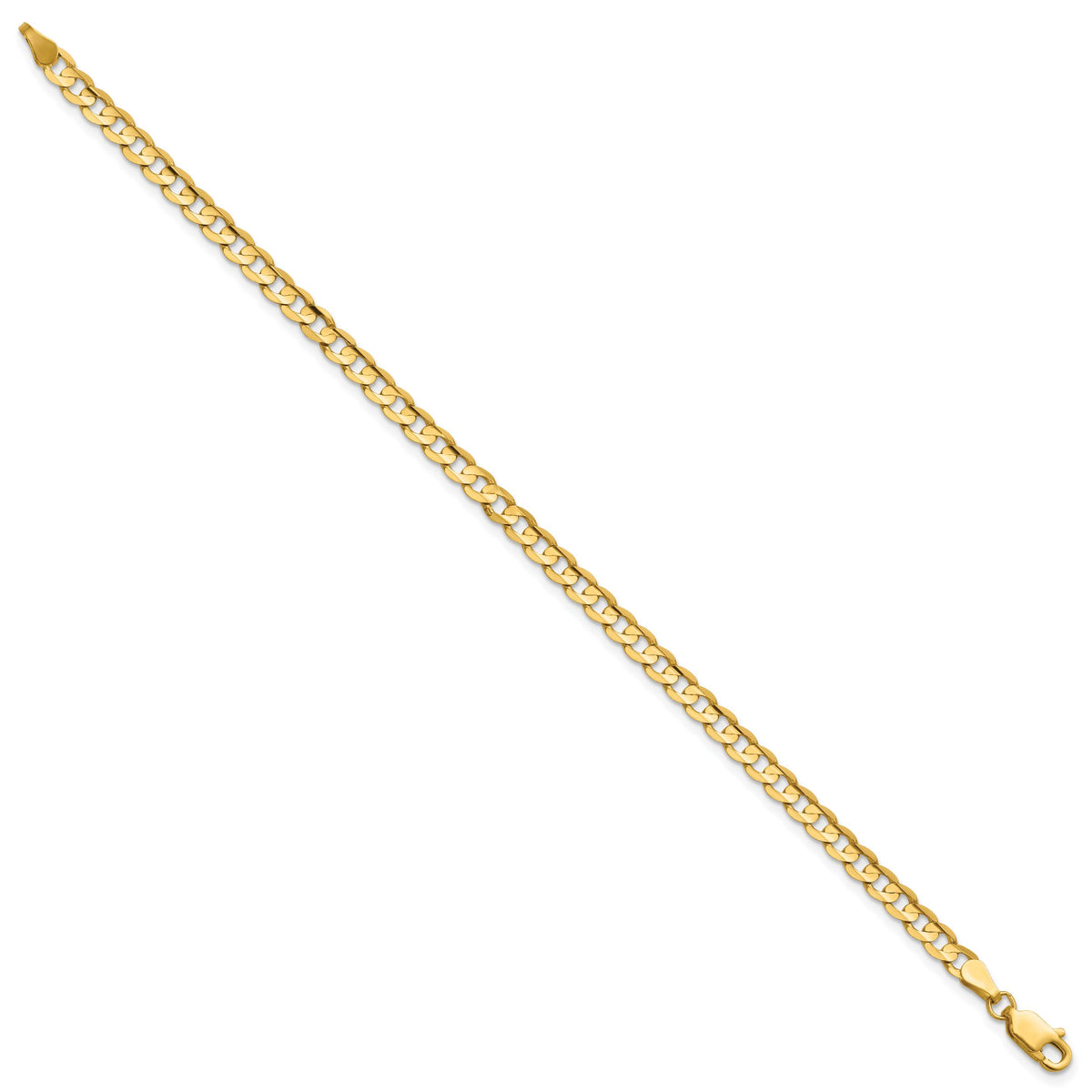 14k 3.8mm Open Concave Curb Chain-LCR100-9