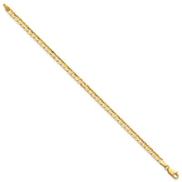14k 3.8mm Open Concave Curb Chain-LCR100-9