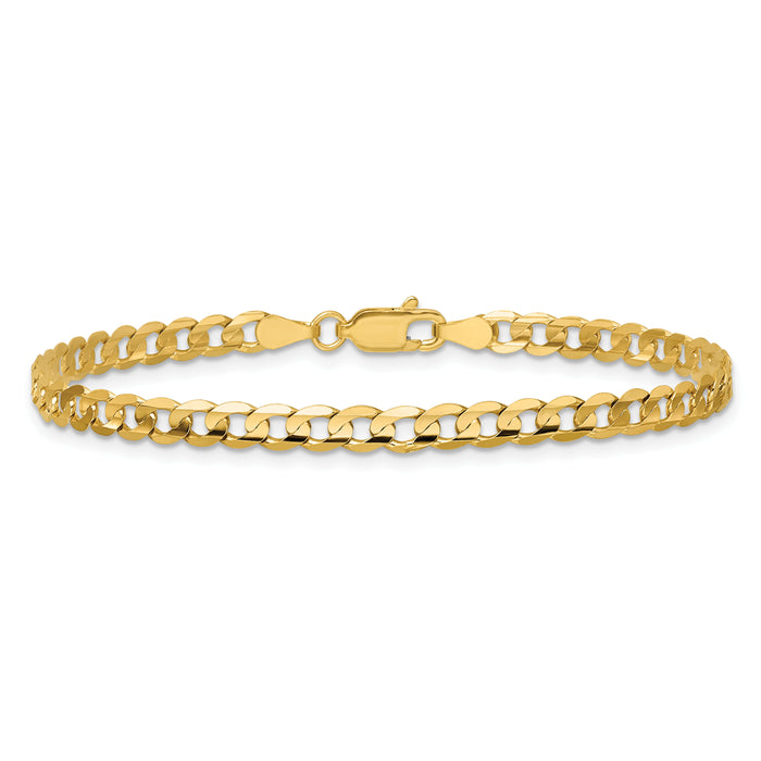 14k 3.8mm Open Concave Curb Chain-LCR100-9