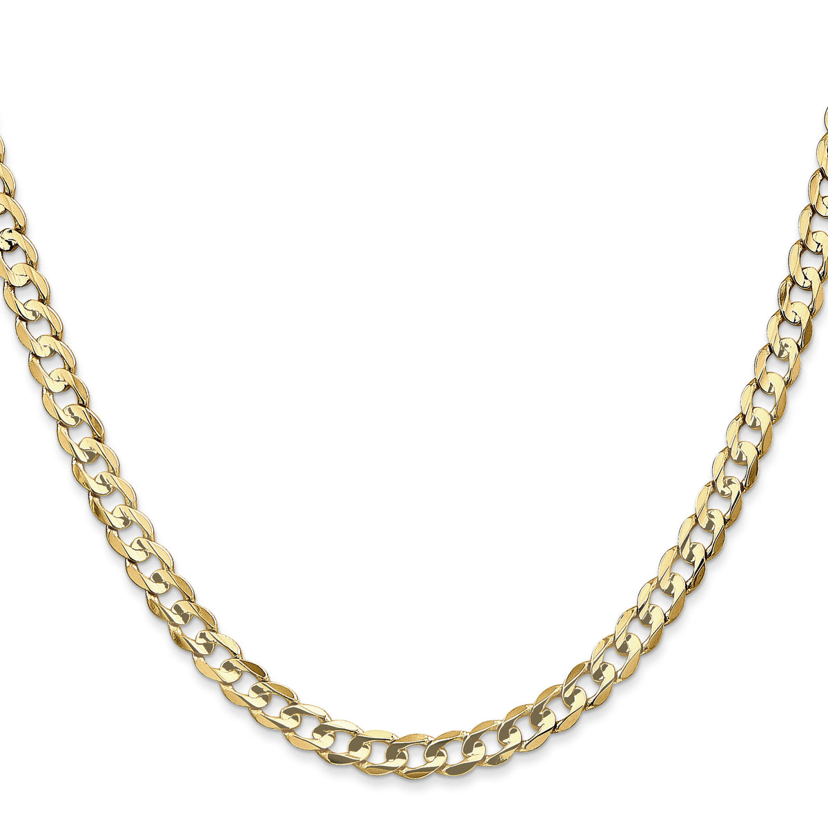 14k 4.5mm Open Concave Curb Chain-LCR120-26