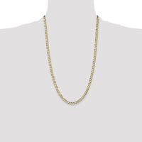 14k 4.5mm Open Concave Curb Chain-LCR120-26