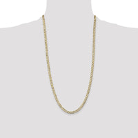 14k 4.5mm Open Concave Curb Chain-LCR120-28