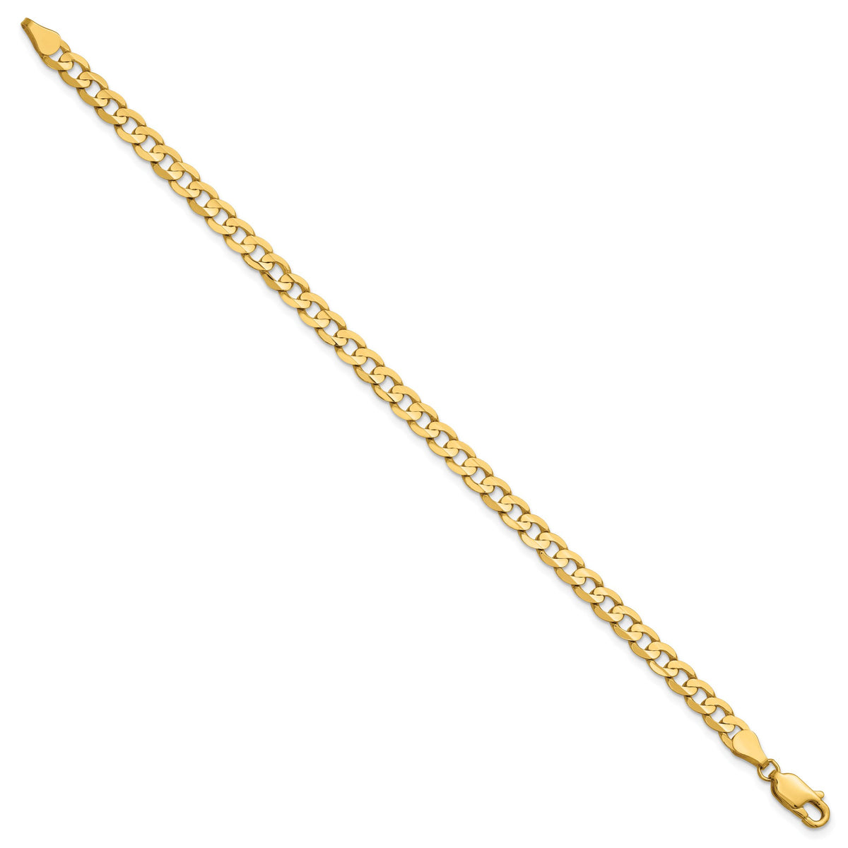 14k 4.5mm Open Concave Curb Chain-LCR120-8