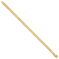 14k 4.5mm Open Concave Curb Chain-LCR120-8