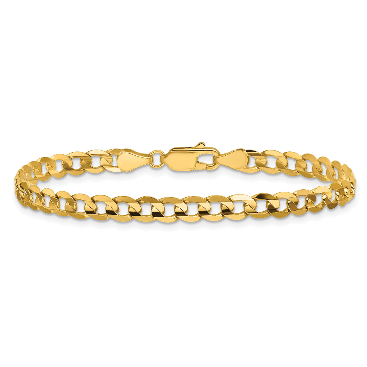 14k 4.5mm Open Concave Curb Chain-LCR120-8