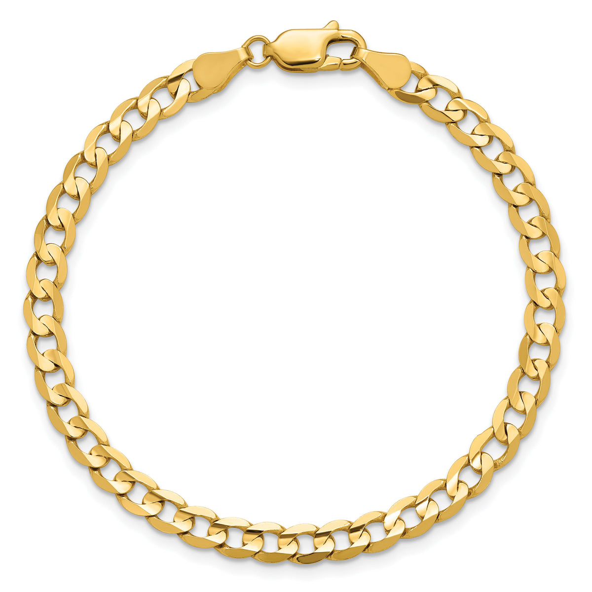 14k 4.5mm Open Concave Curb Chain-LCR120-9