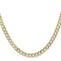 14k 5.25mm Open Concave Curb Chain-LCR140-24