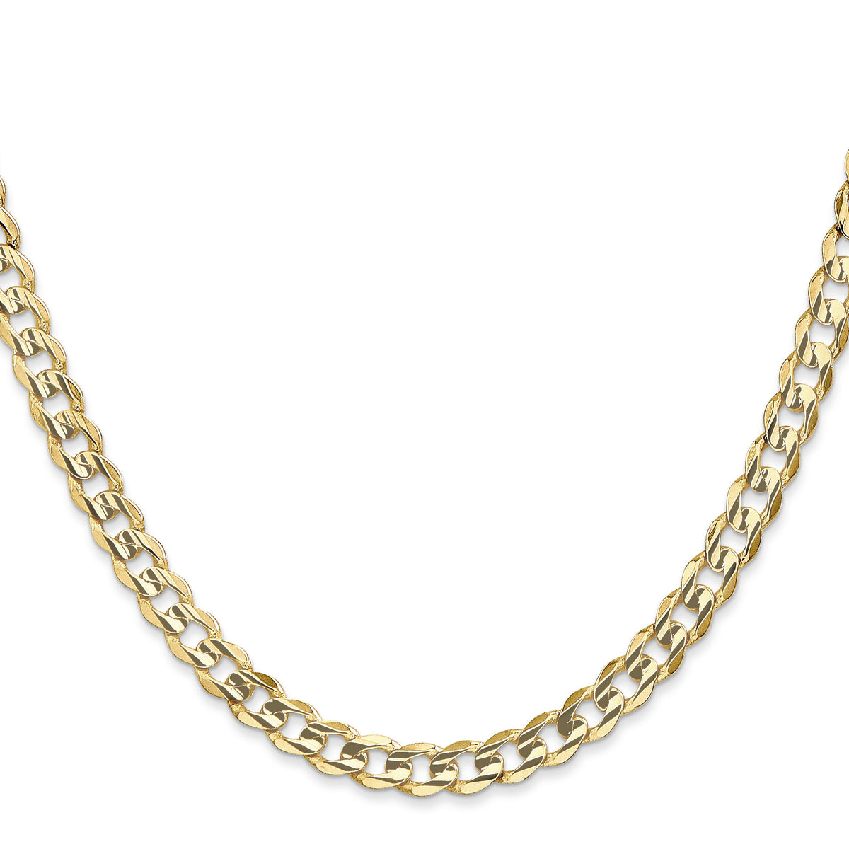 14k 5.25mm Open Concave Curb Chain-LCR140-26