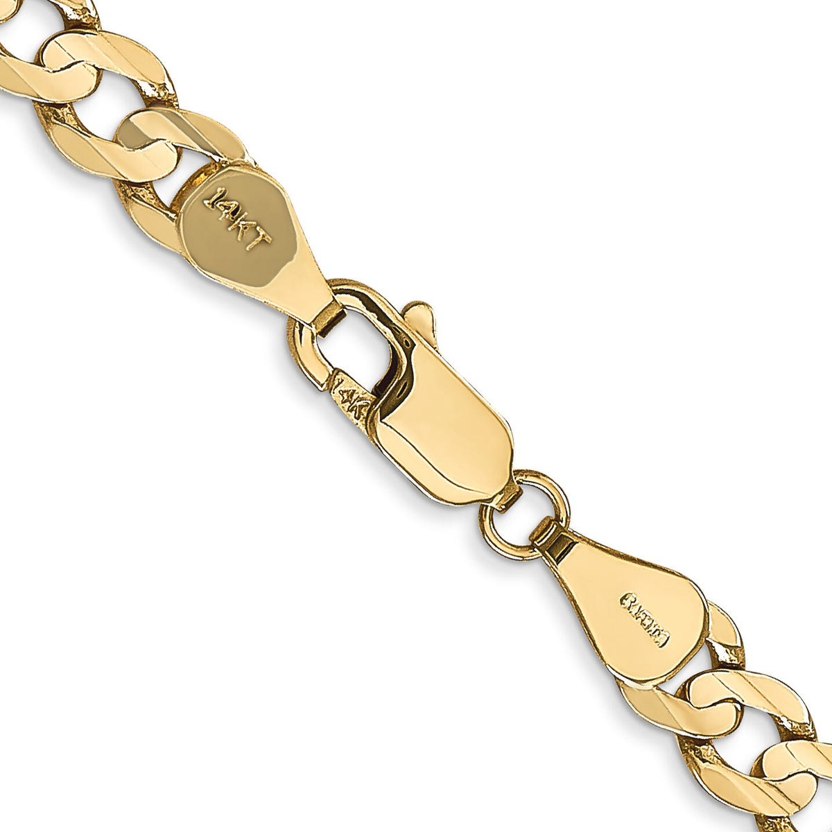 14k 5.25mm Open Concave Curb Chain-LCR140-16