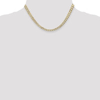 14k 5.25mm Open Concave Curb Chain-LCR140-16