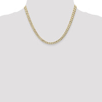 14k 5.25mm Open Concave Curb Chain-LCR140-18