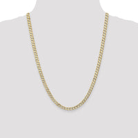 14k 5.25mm Open Concave Curb Chain-LCR140-24