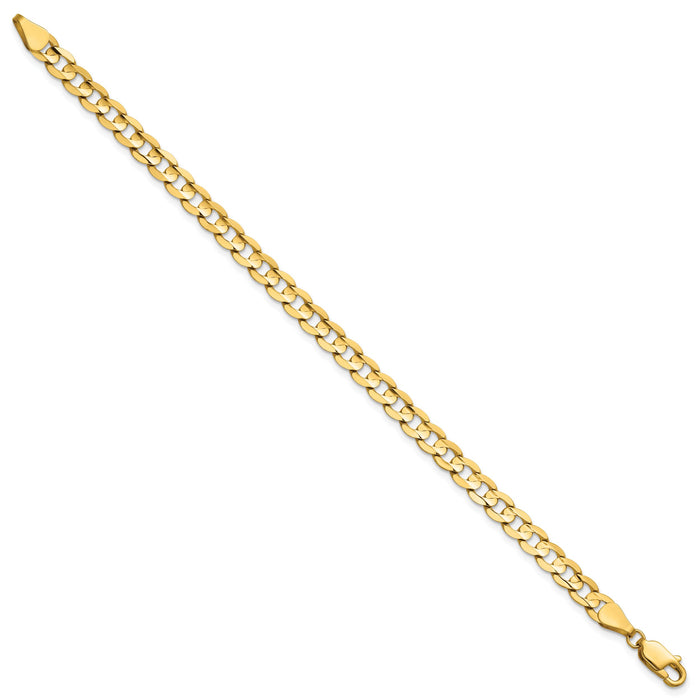 14k 5.25mm Open Concave Curb Chain-LCR140-8