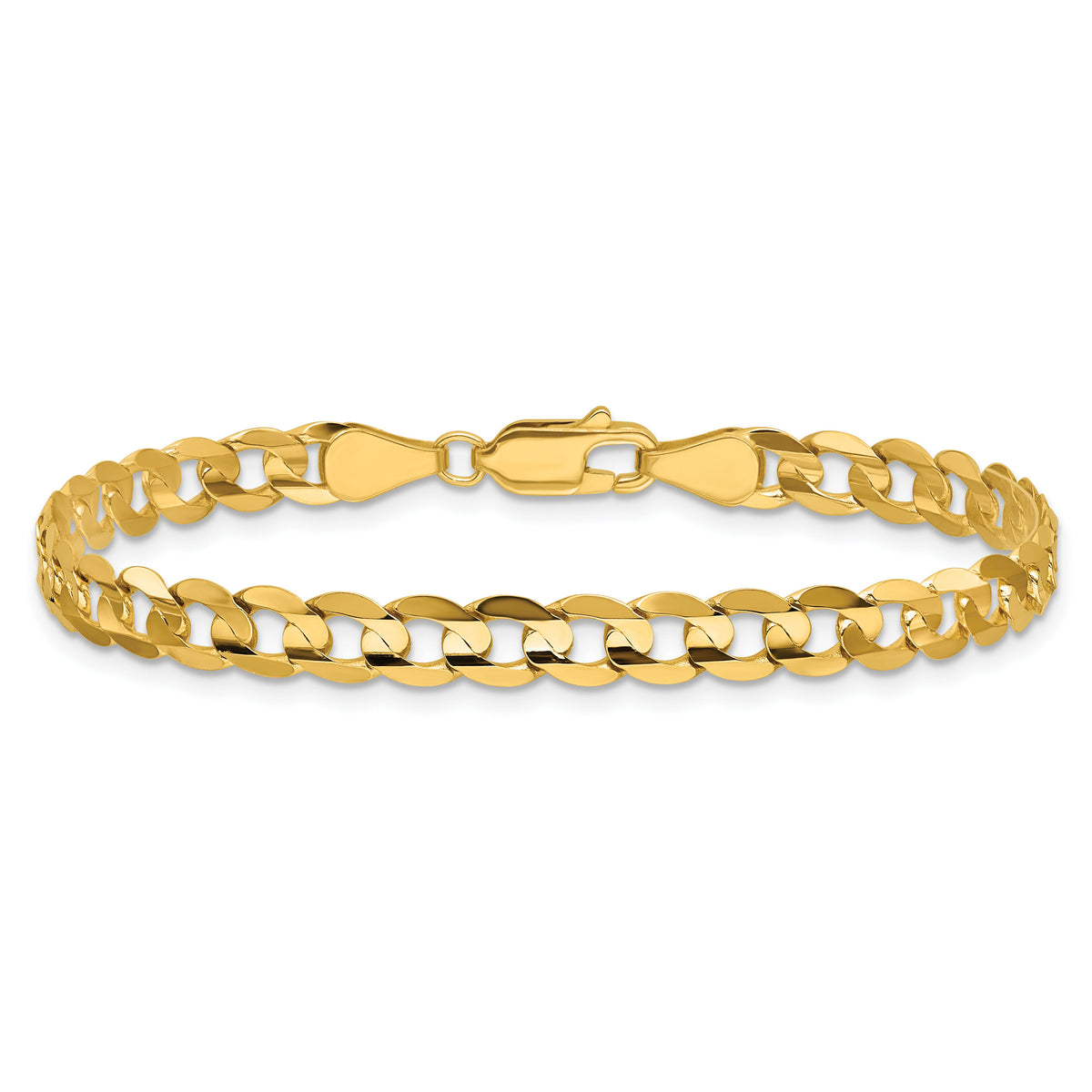 14k 5.25mm Open Concave Curb Chain-LCR140-9