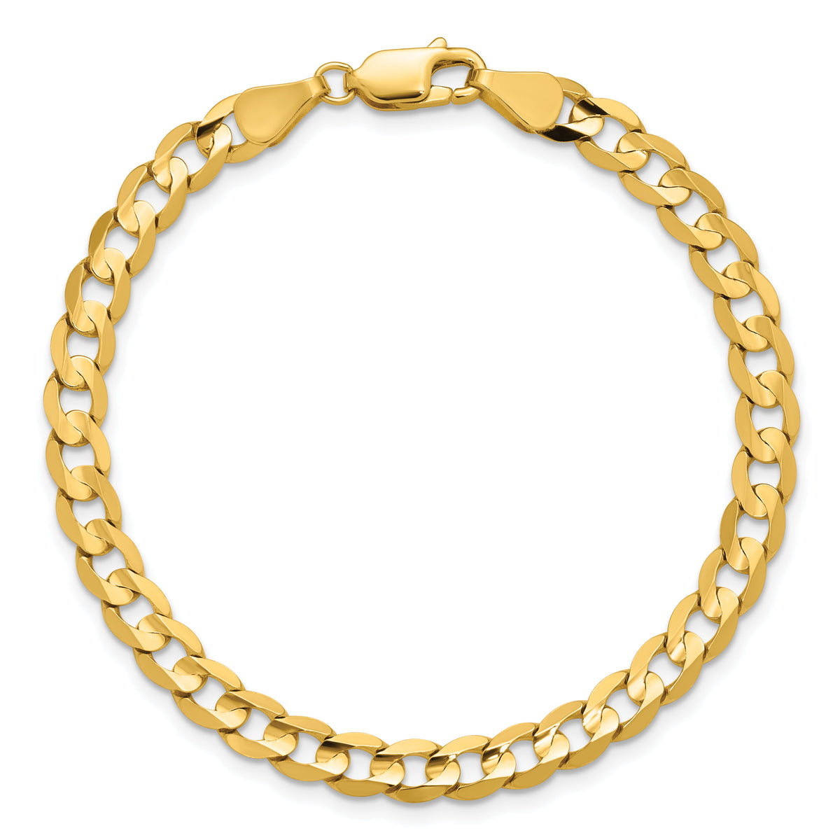 14k 5.25mm Open Concave Curb Chain-LCR140-7