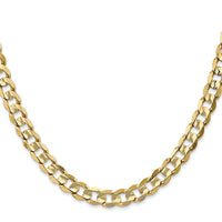 14k 6.75mm Open Concave Curb Chain-LCR180-26