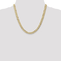 14k 6.75mm Open Concave Curb Chain-LCR180-20