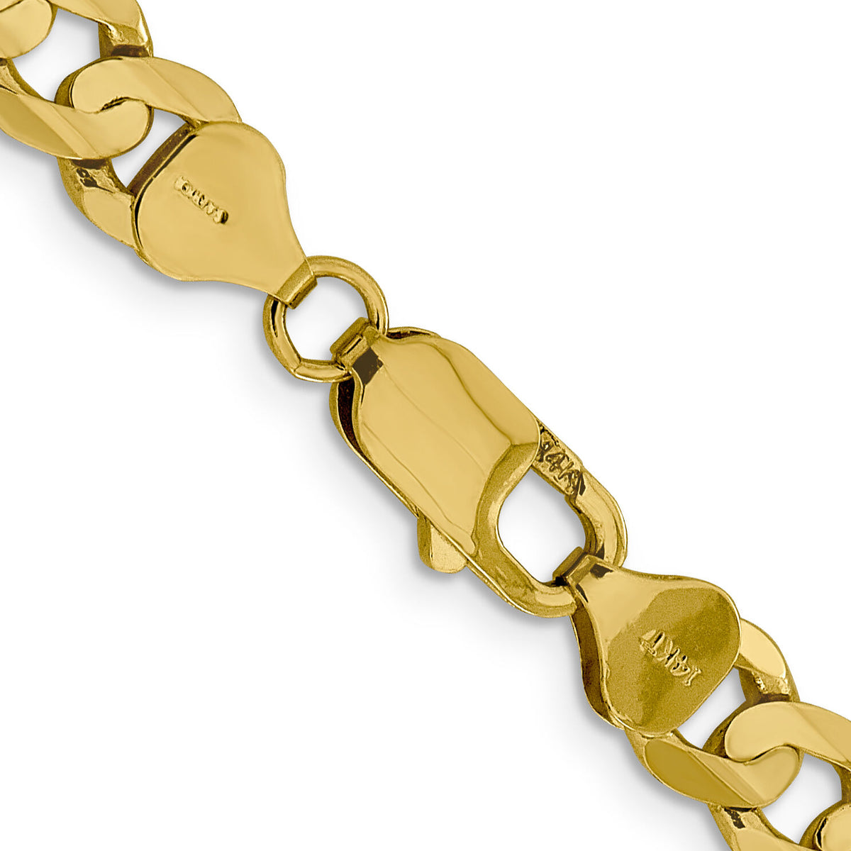14k 7.5mm Open Concave Curb Chain-LCR200-26