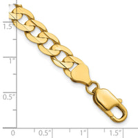 14k 7.5mm Open Concave Curb Chain-LCR200-24