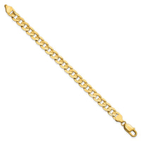 14k 7.5mm Open Concave Curb Chain-LCR200-8