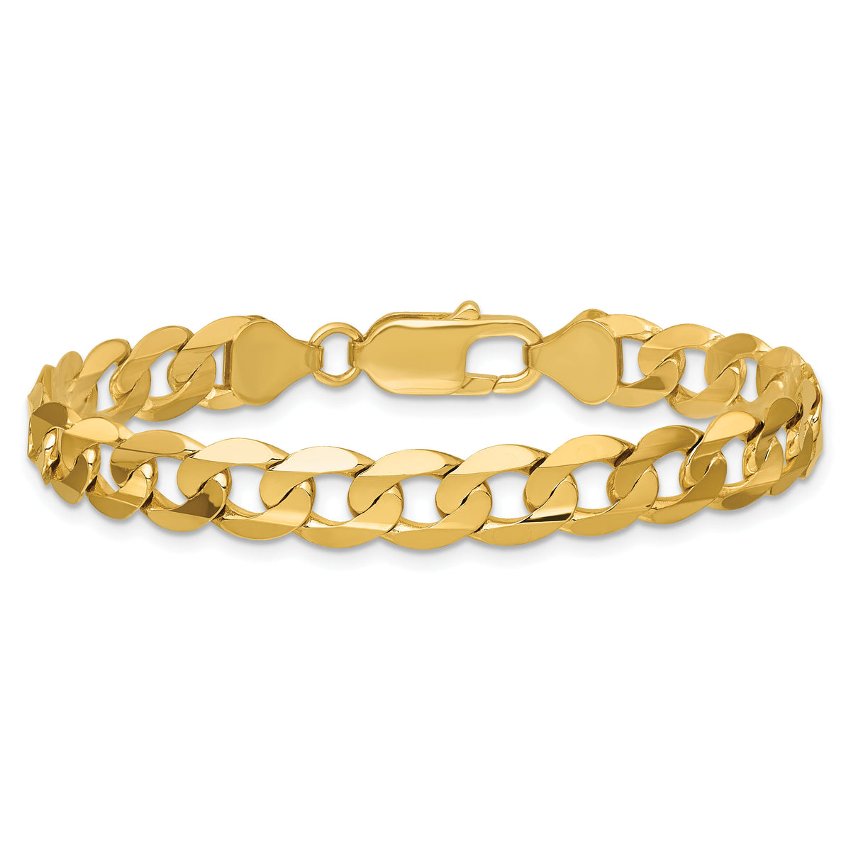 14k 7.5mm Open Concave Curb Chain-LCR200-8