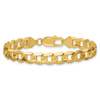 14k 7.5mm Open Concave Curb Chain-LCR200-8