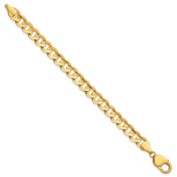 14k 8.5mm Open Concave Curb Chain-LCR220-7