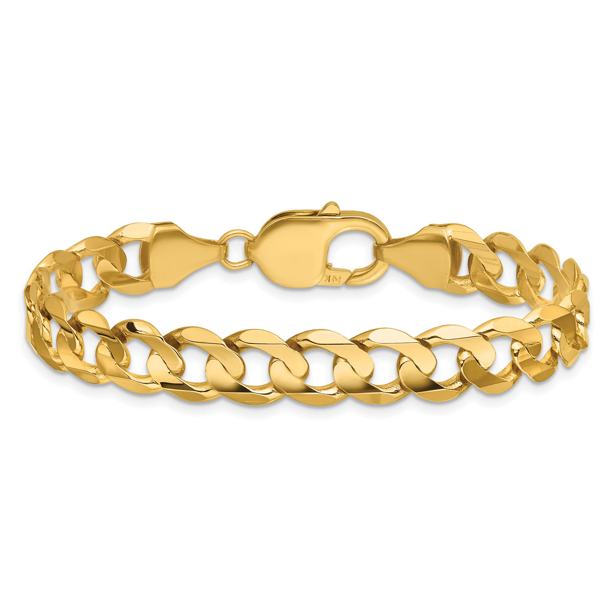 14k 8.5mm Open Concave Curb Chain-LCR220-7