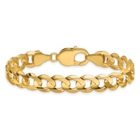 14k 8.5mm Open Concave Curb Chain-LCR220-7