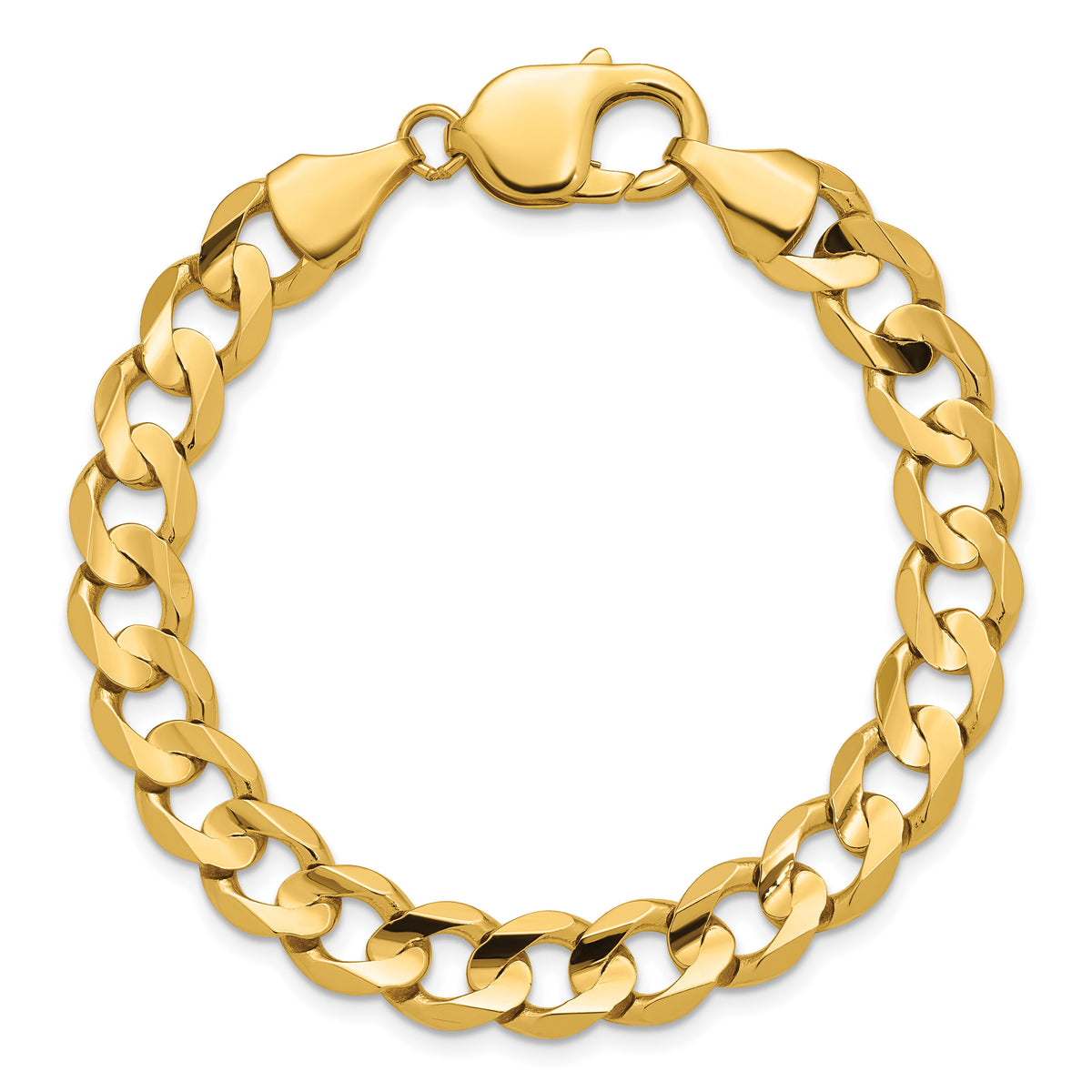 14k 8.5mm Open Concave Curb Chain-LCR220-7
