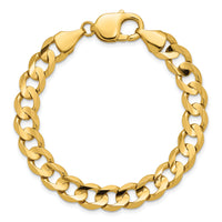 14k 8.5mm Open Concave Curb Chain-LCR220-7