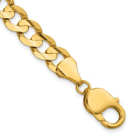 14k 8.5mm Open Concave Curb Chain-LCR220-7