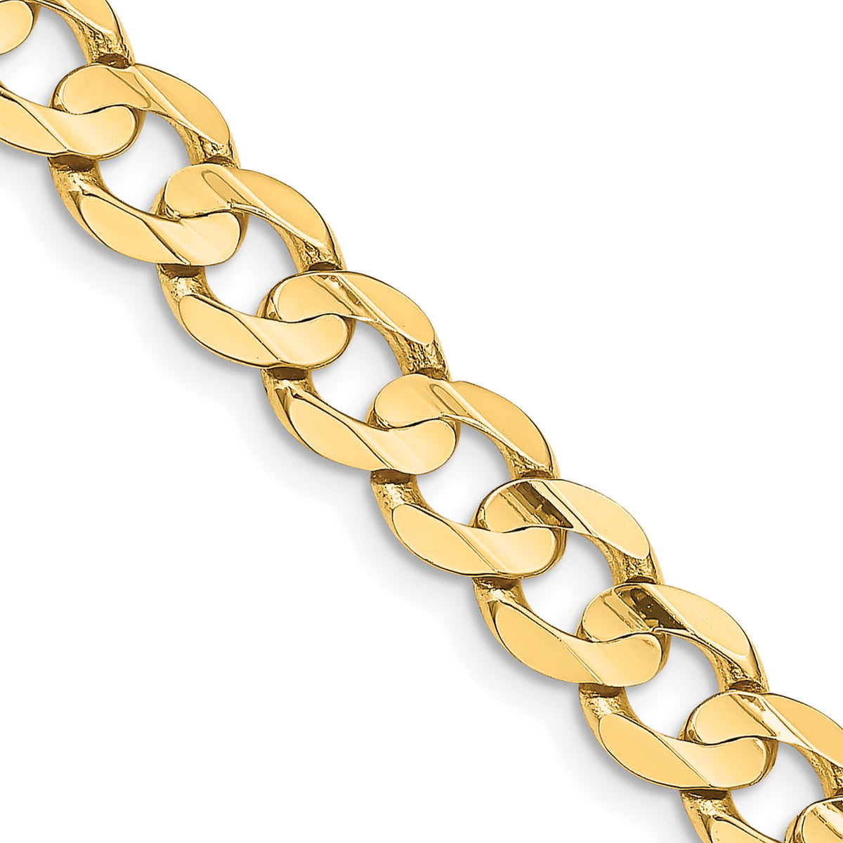 14k 8.5mm Open Concave Curb Chain-LCR220-20
