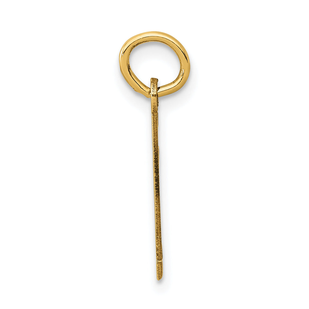 14k Small Elongated Number 1 Charm-LES01