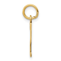 14k Small Elongated Number 2 Charm-LES02